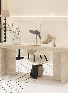 服装店中岛桌洞石板装饰女装店简约流水台中间摆放陈列展示台hcds