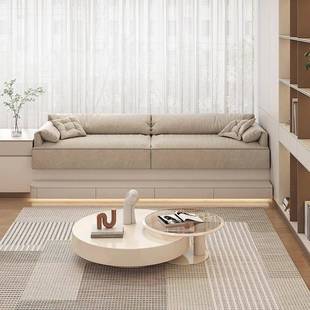 高端飘窗沙发大象耳朵改造飘窗沙发现代轻奢简约设计飘窗沙发垫