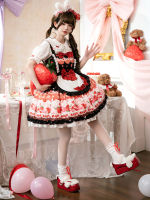 Original genuine Lolita [Naming in Progress] Christmas and New Year lo dress, sweet and cute princess style jsk Lolita thumbnail 6