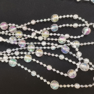 仿水晶亚克力珠帘婚庆路引水晶树装 饰道具 饰珠链婚礼用品门厅装