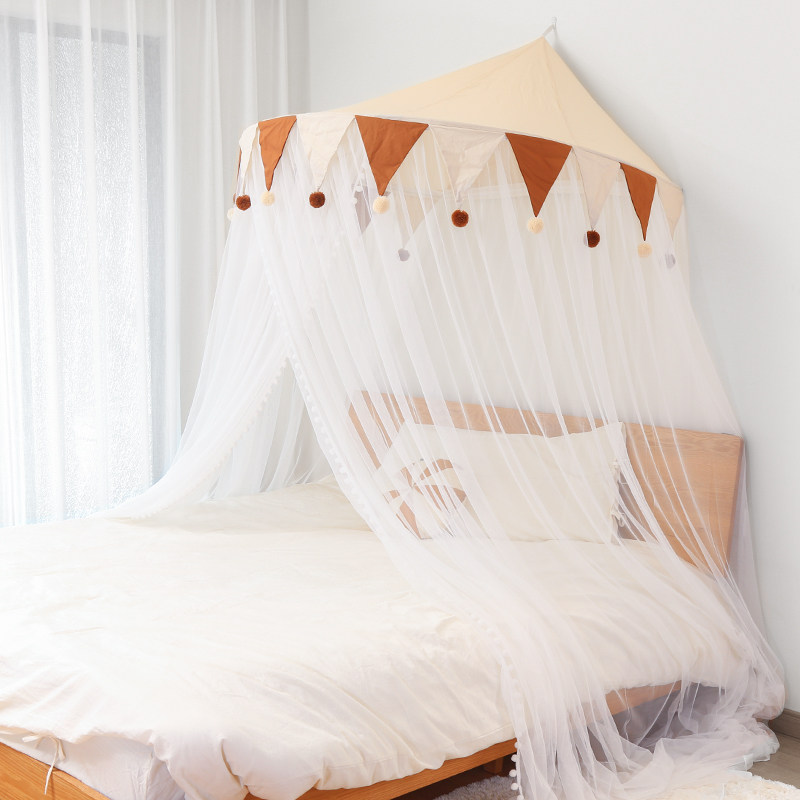 儿童帐篷公主游戏屋儿童房壁挂婴儿蚊帐家用2023新款床头装饰床幔