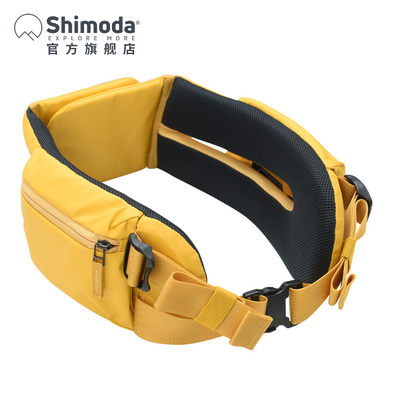 Shimoda摄影包户外旅行相机包附件替换加厚腰带翼铂翼动通用黑黄
