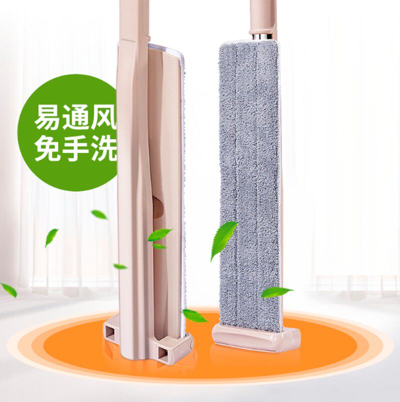 .。免洗拖把懒人拖把大尺寸酒店专用免手洗平板长头替换布长方形