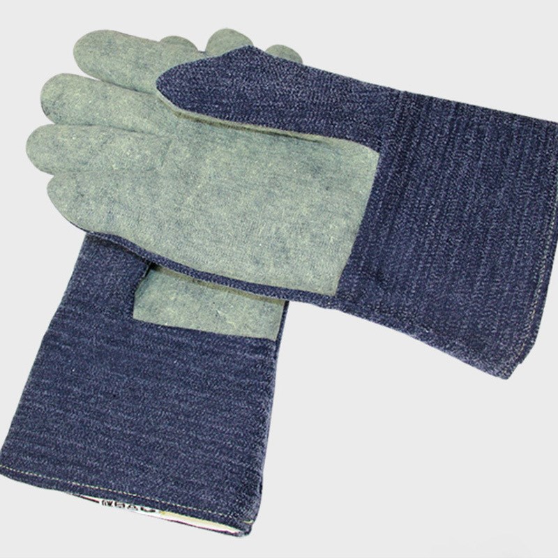 MS750086 400度芳纶碳纤维耐高温手套  400度耐高温手套45cm