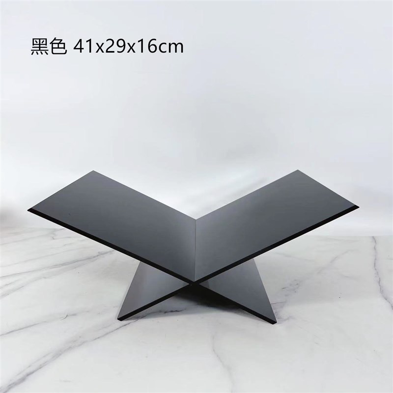 现代简约售楼处样板间亚克力书架书报夹摆件杂志架软装饰品