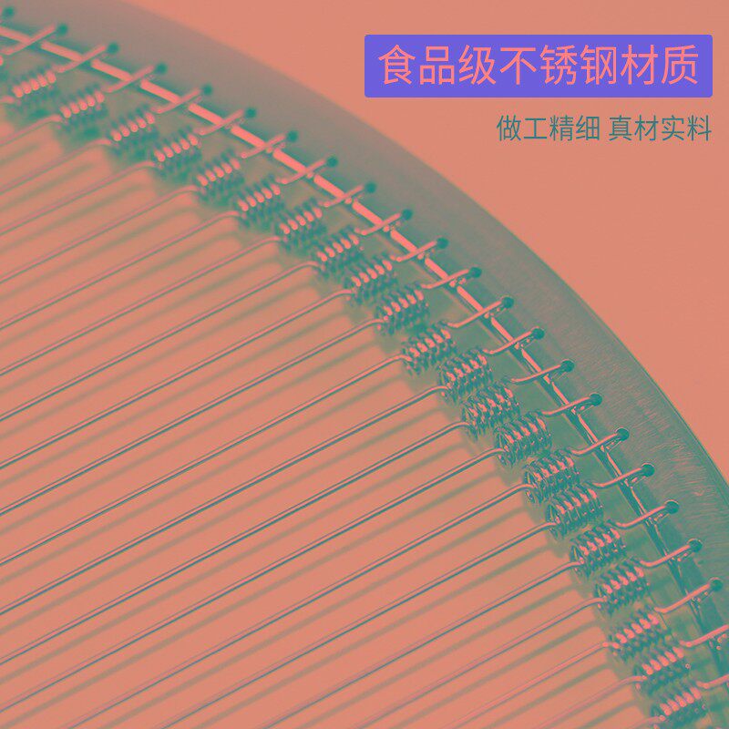 弹簧炭火烧烤网韩式不锈钢细丝网圆熏肉篦子烤肉网丝网烤海鲜烤网