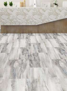 spc锁扣地板石塑地板卡扣式瓷砖大理石纹家用厨房防水工业风商用
