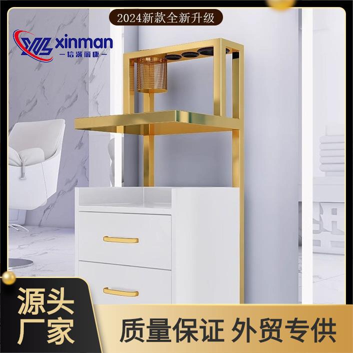 新款理发店柜子发廊专用工具车美发店置物架工具台美发推车小柜子