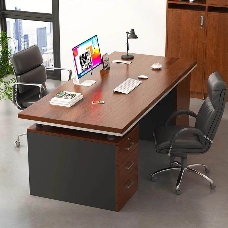 办公桌老板桌小型简约现代员工位书桌办公室桌椅组合单人电脑桌子