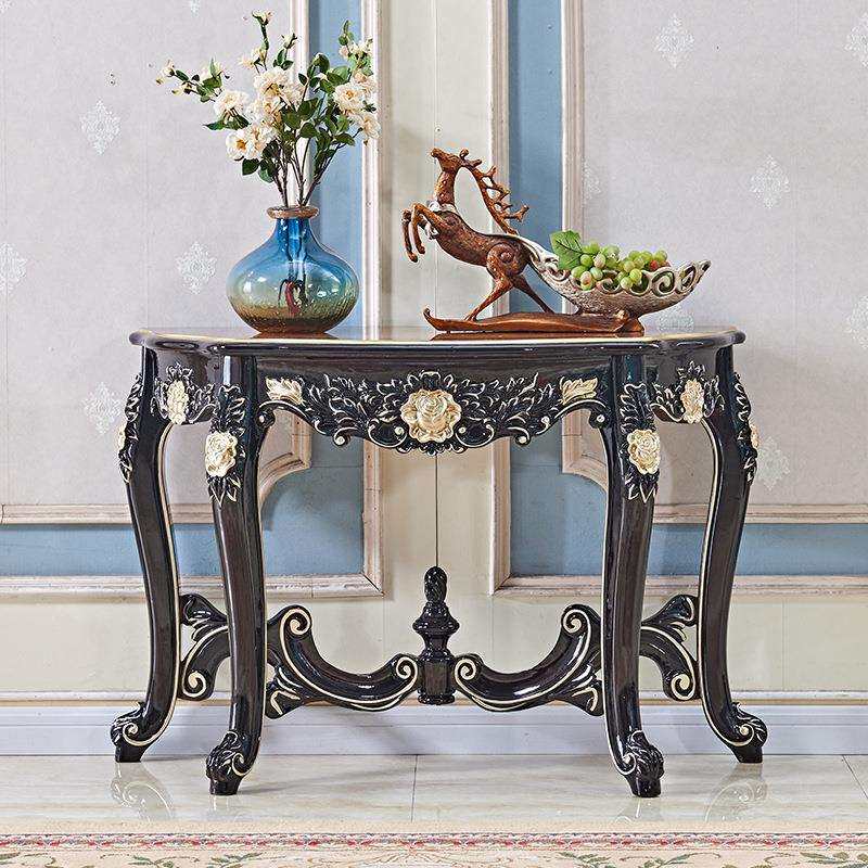 欧式实木雕花玄关桌玄关台客厅入户装饰门厅靠墙桌客厅走廊置物柜