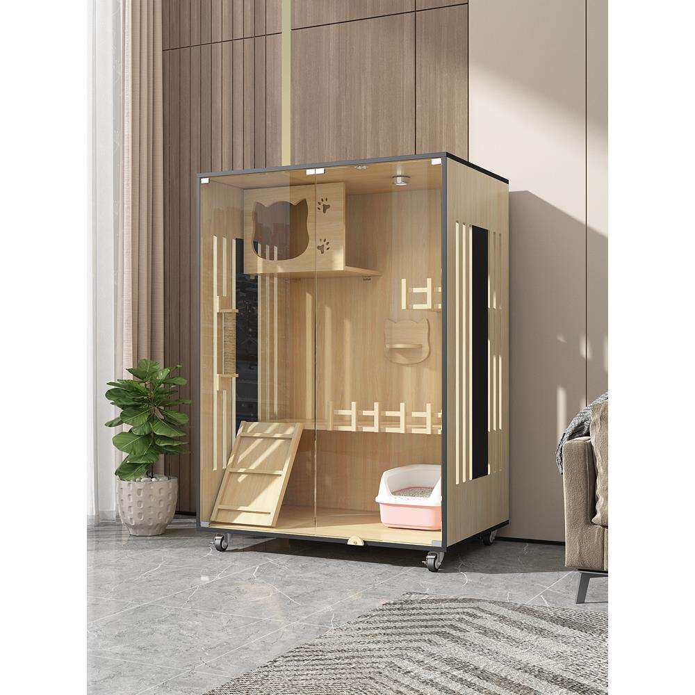 猫别墅家用超大空间猫窝室内猫笼子猫屋豪华全景猫柜宠物店繁育笼