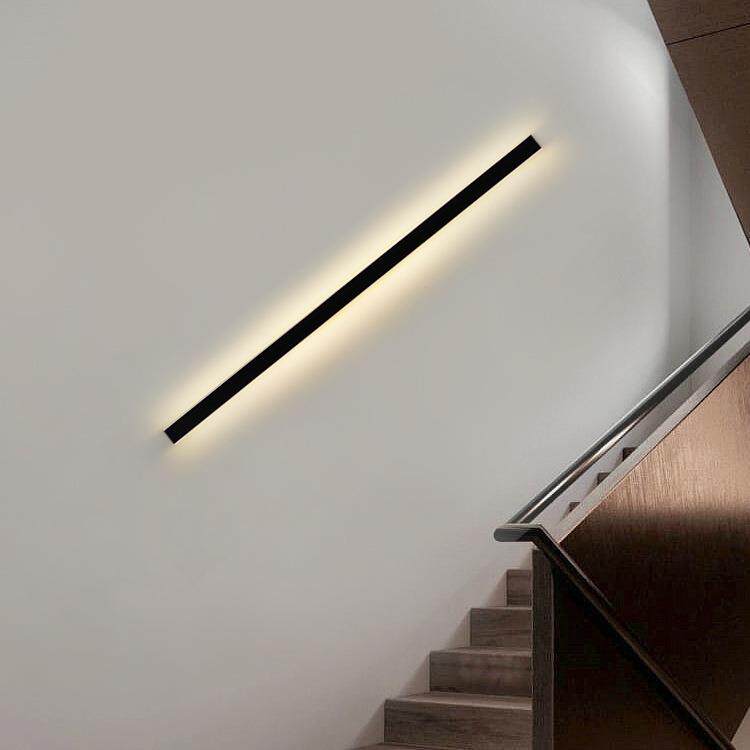 led简约长条壁灯墙角客厅电视背景格栅墙壁卧室床头灯过道线条灯