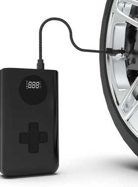 1200A多功能车载充气泵搭电一体12V汽车应急启动电源充气泵一体机