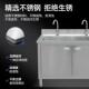 不3750锈双钢池房柜商用餐厅厨水拉伸加厚单槽洗碗池开门不锈钢橱