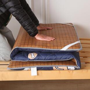 凉席床垫打地藤铺睡垫加厚软藤席两用垫家用学生子海绵垫子地垫榻