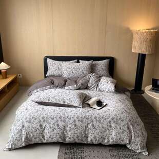 2025新款花笺集色织提花四件套系列1.8m床单款四件套月影扶苏