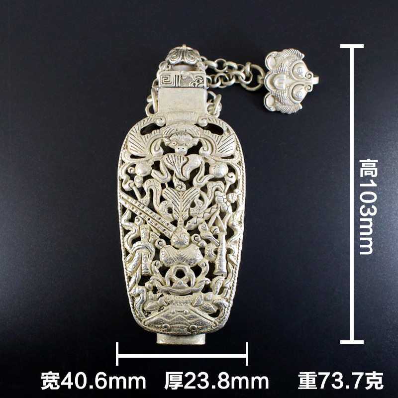 老铜器收藏古董白铜服饰配饰仿古物件貔貅物件金属工艺品工厂