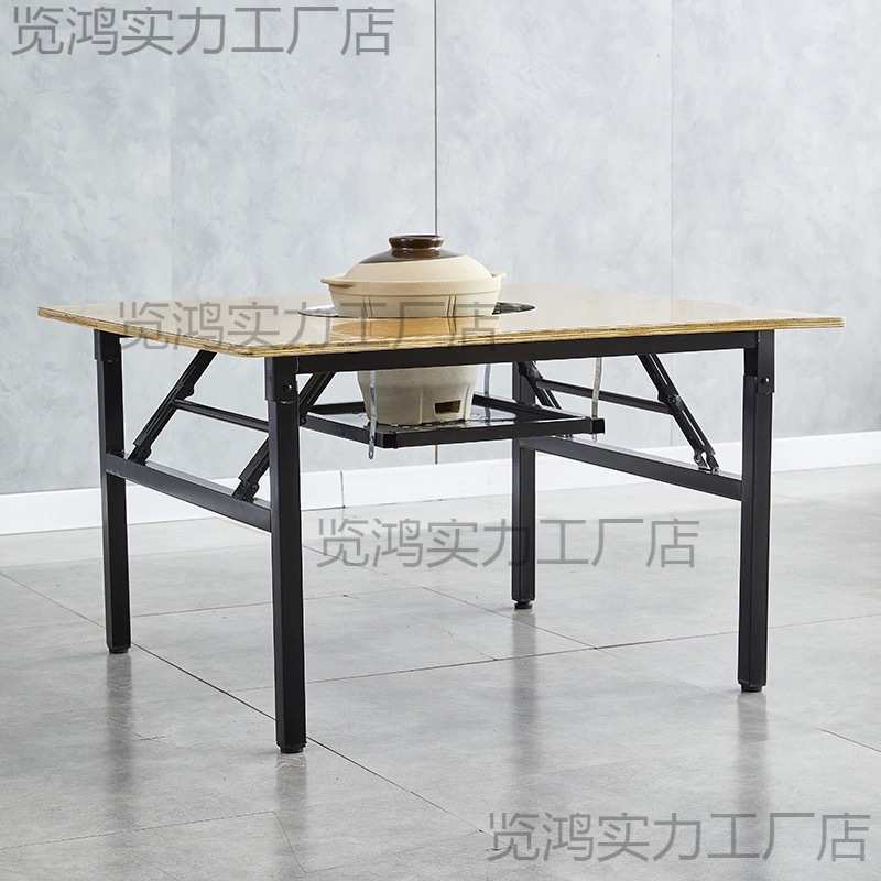 卡式炉商用火锅桌户外露营折叠桌摆摊淄博地摊烤肉桌烙锅打边炉桌