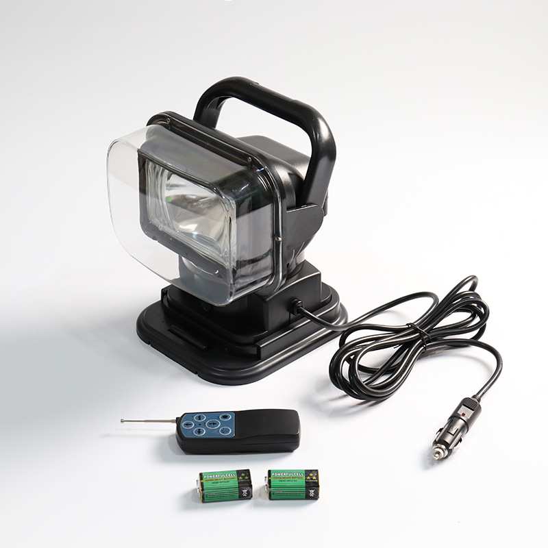 汽车无线遥控灯搜索灯探照灯HID氙气灯 船用 12V24V车载探照灯35W