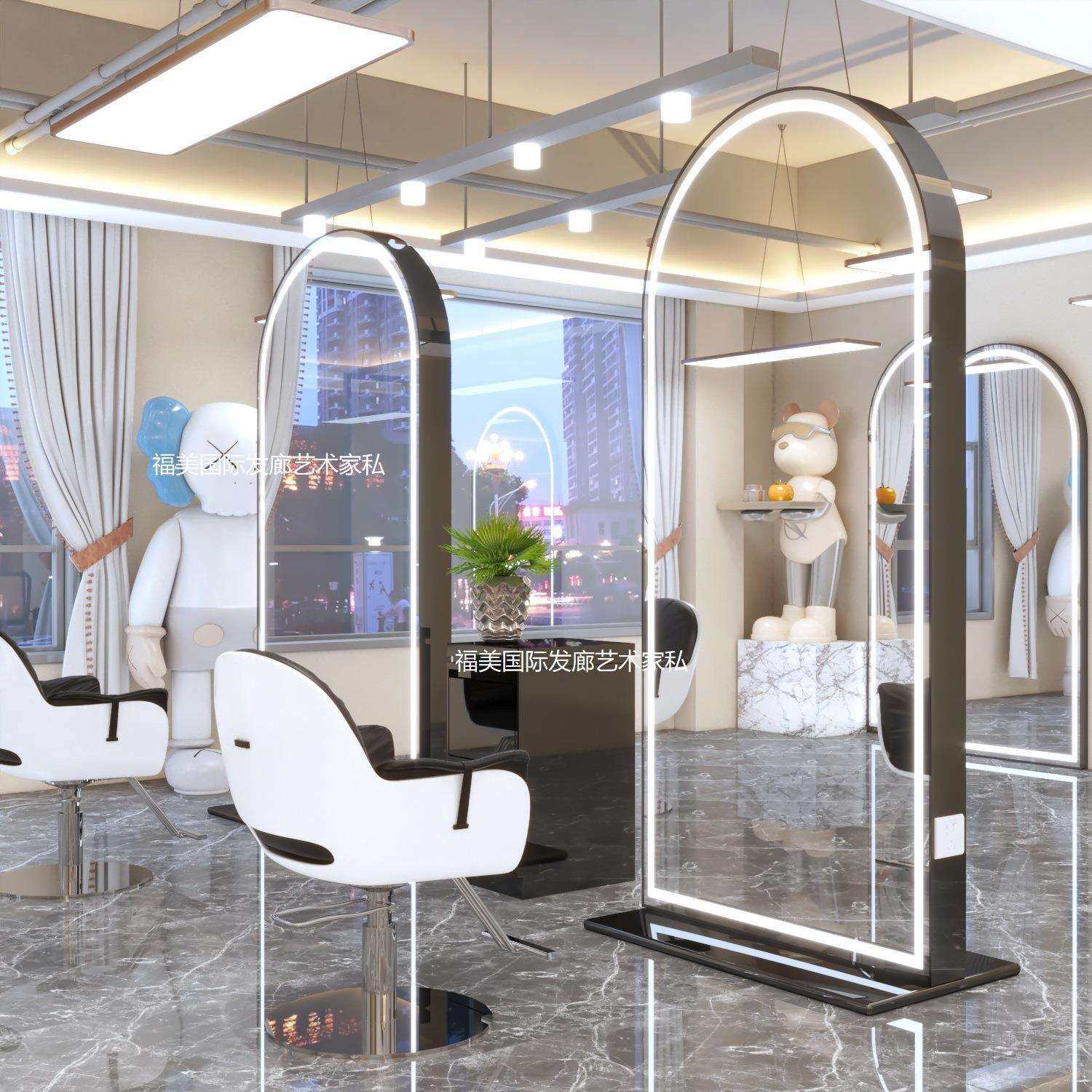 美发店镜台网红理发店单面镜子发廊双面带灯落地剪发镜潮店,玩具/童车/益智/积木/模型,毛绒/玩偶/公仔/布艺类玩具,淘宝优惠券,粉丝福利购,淘宝优惠卷