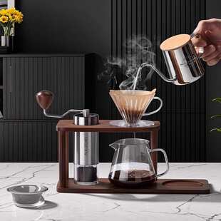 手摇磨豆机咖啡豆研磨机手磨咖 啡机便携CNC手动咖啡研磨机2313无