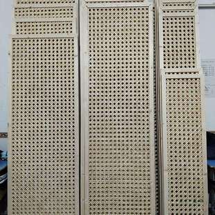 装修吊顶带框竹编屏风隔断竹编农家乐卡座隔断子镂空竹编带框定