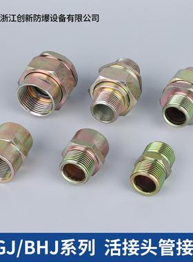 BHJ型防爆活接头一内一外四分六分防爆变径接头双内双外电缆接头