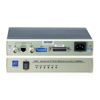 E485RS-485串口到E1转换器RS-485/422到E1转换三旺3onedata