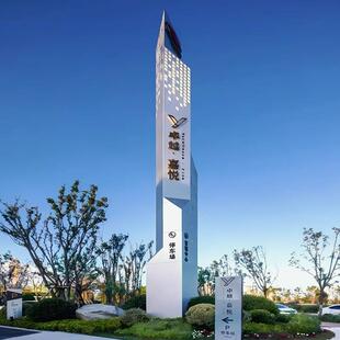 精神堡垒导视牌立牌商业地产导向牌景观小品指示牌停车场标识路牌