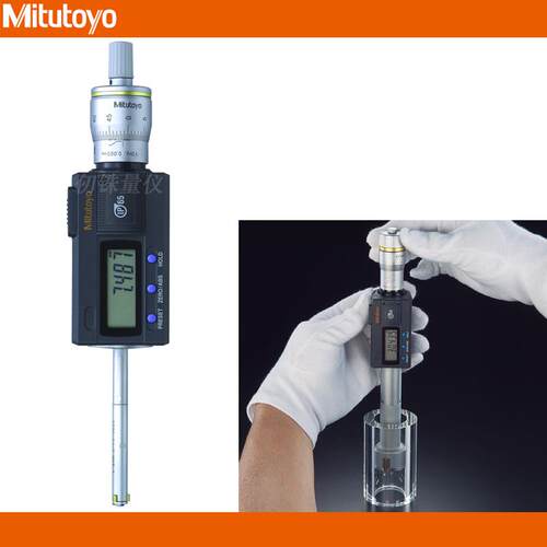 三丰10-12mm三爪孔径千分尺468-163数显盲孔测微器468-262HTD-12
