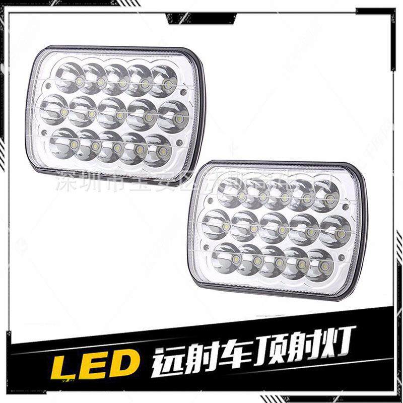 适用于led5x7吉普改装前大灯6x7卡车货车改装大灯7寸工作灯