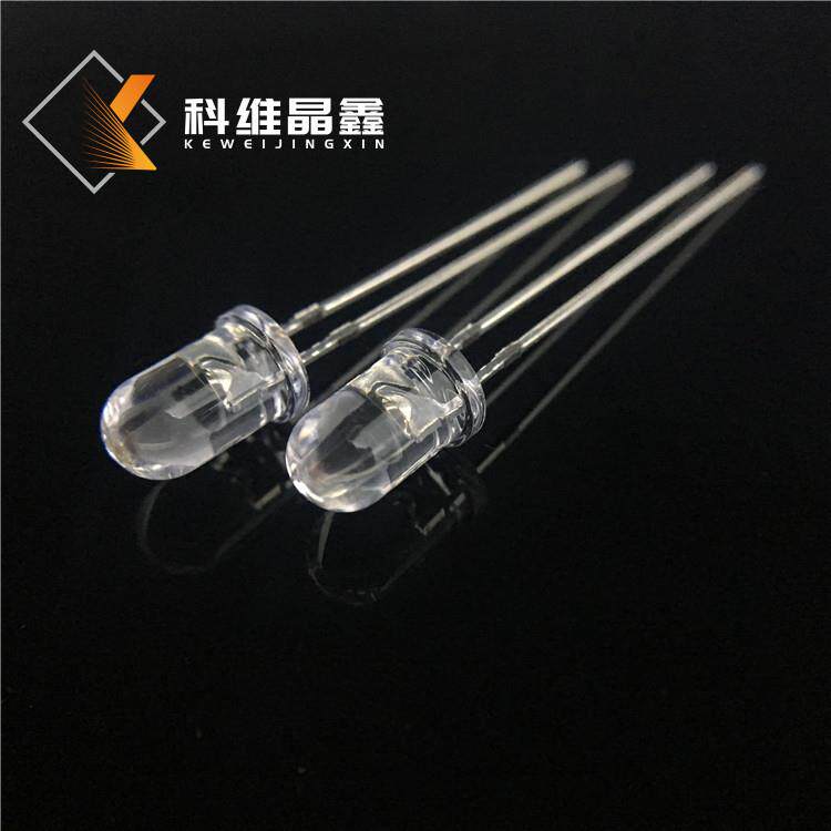 LED灯珠380nm/395nmF5草帽紫光验钞灯3毫米圆头UV紫色发光二极管