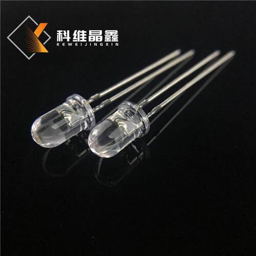 LED灯珠380nm/395nmF5草帽紫光验钞灯3毫米圆头UV紫色发光二极管
