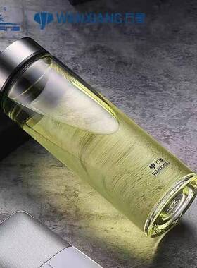 万象U129S690ML单层男女士大容量玻璃杯泡茶车载杯