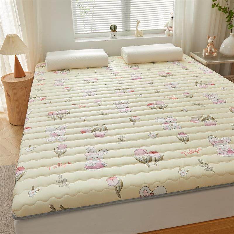 可折叠水洗棉床垫加厚榻榻米软垫学生宿舍单人垫子四季家用床褥子