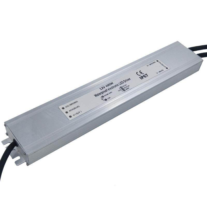 3年质保LED工业恒压防水电源24V400W户外超薄洗墙灯开关电源IP67