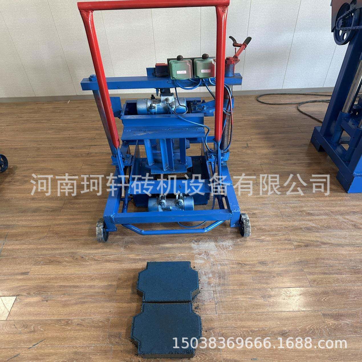 小型可移动铺路砖机铺装道路的水泥制砖机混凝土免烧砖机