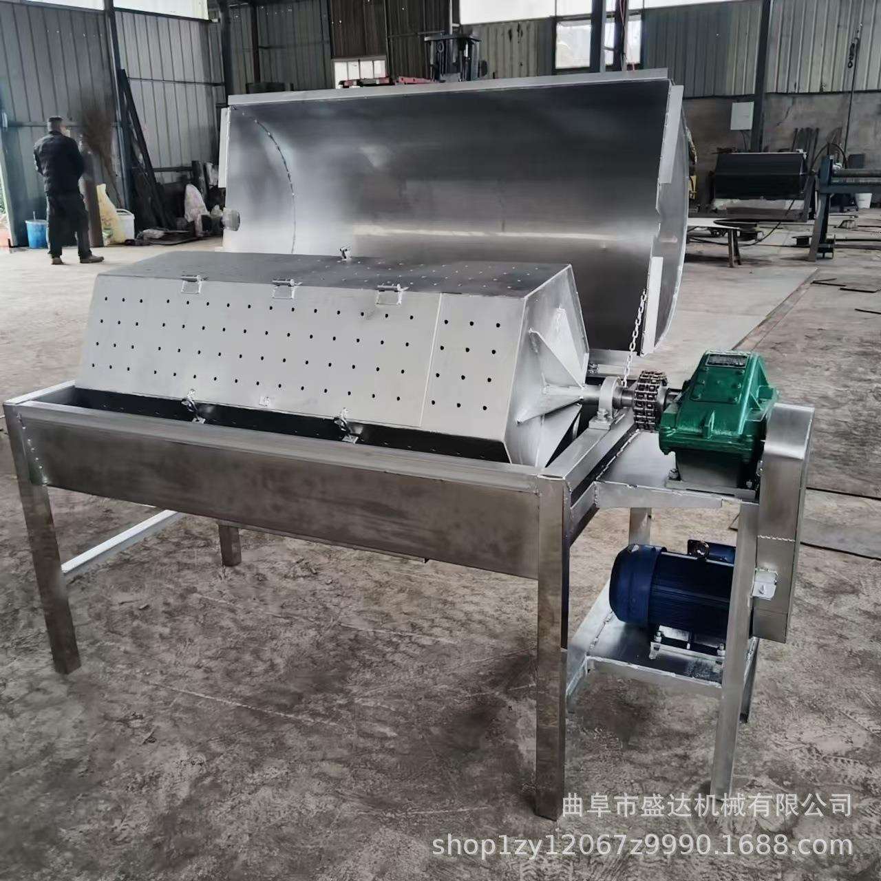 六角不锈钢整机滚筒抛光机冰块糖果打磨机铜件批量翻新机