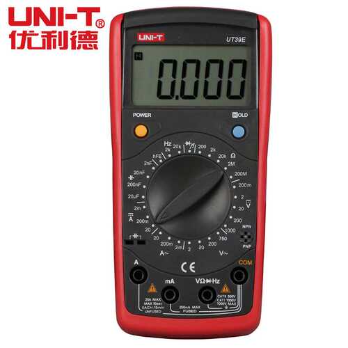 UNI-T/优利德UT39E手持数字万用表 手动切换量程万用表UT-39E