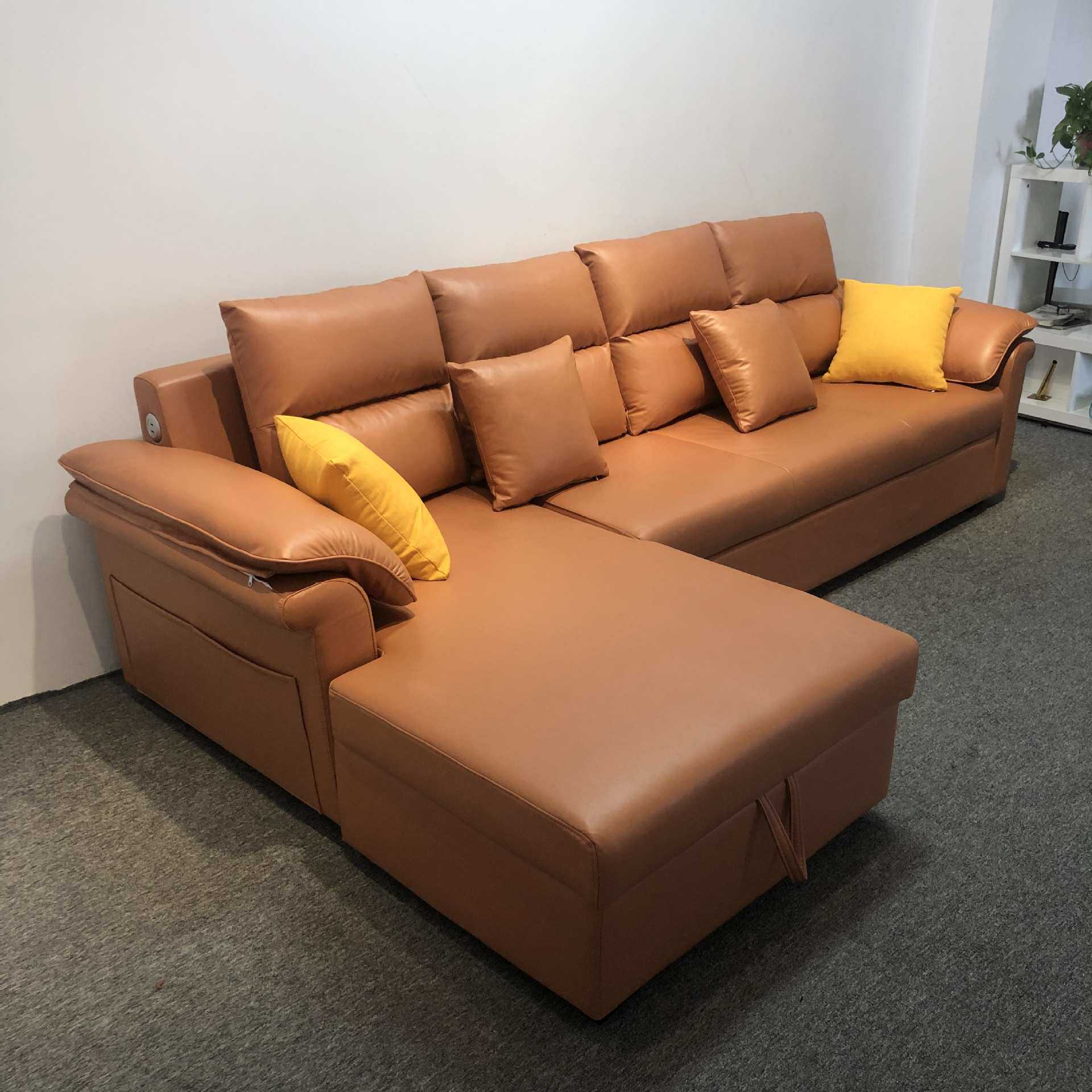 沙发床两用可折叠储物多功能客厅沙发双人贵妃位小户型科技布沙发