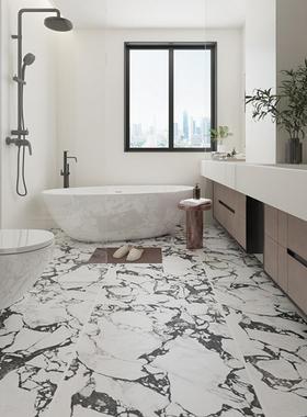 柔光保格丽仿大理石墙砖卫生间哑光黑色拿破仑瓷砖75150