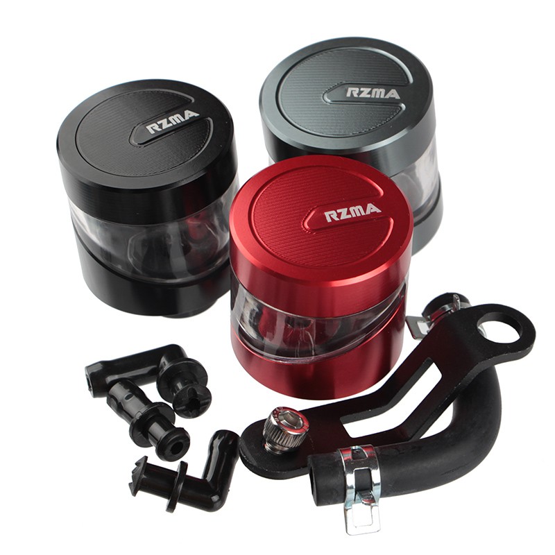 rzma刹车上泵铝合金油壶电动车摩托车电摩改装透明直推油杯