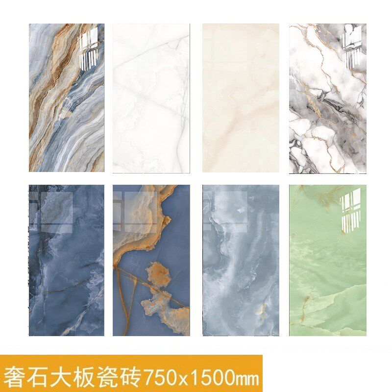 奢石绿色粉色大理石瓷砖750x1500客厅防滑地砖酒店别墅背景墙墙砖