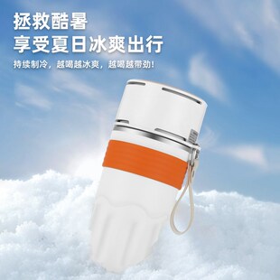 强劲制冷制热316双层保温水杯510L大容量车载冷热杯USB轻便供电