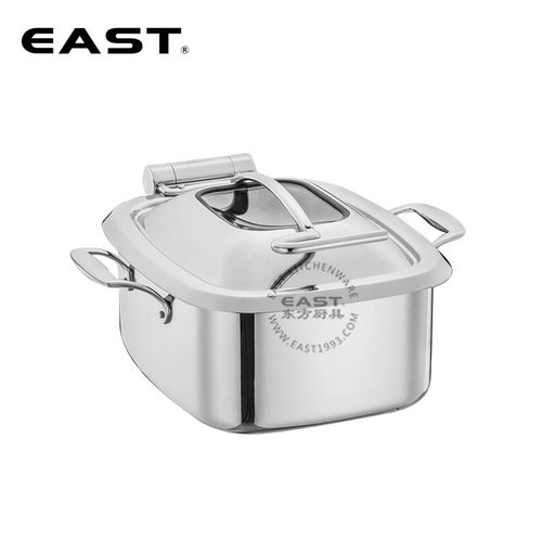 有耳方型玻璃盖迷你自助餐煲【EAST东方厨具】