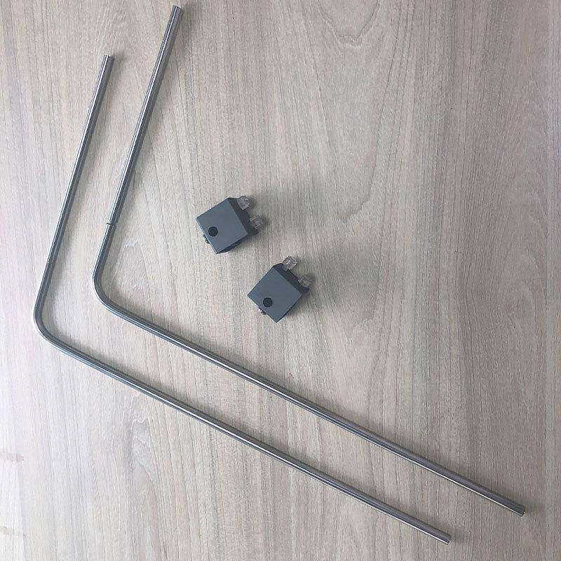 LED水族灯具可升降分体式不锈钢丝铝材底座支架水族配件小支架