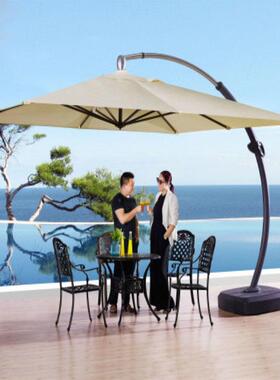 户外遮阳大湾伞庭院露天双湾伞户外伞庭院大湾伞伞室外大型遮阳伞