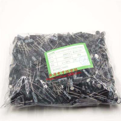 25V1000UF电解电容直插电容25V1000UF体积10×171包400个