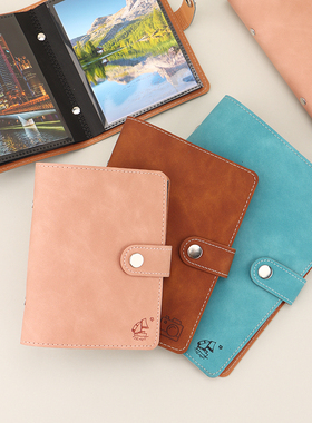 PU黑底5寸相册4R6寸5R影集7寸相簿明信片收藏本生写册可圣诞礼物