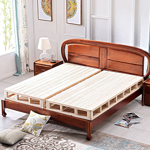 折叠整块香杉木床垫硬板实木榻榻米加硬垫护腰龙骨架床板加高地铺